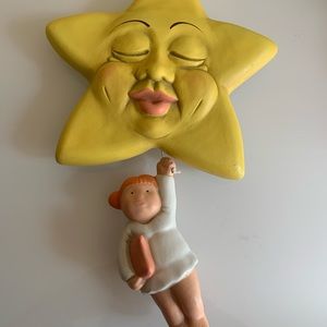 Baby and Star Music Wall Decor